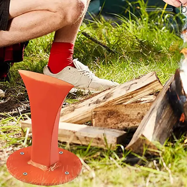 Tűzifa Meggyújtó Osztó Nagy Szilárdságú Gyújtó Fa Lángoló Keksz Ék Kézi Rönkösének Kempingre - Image 4