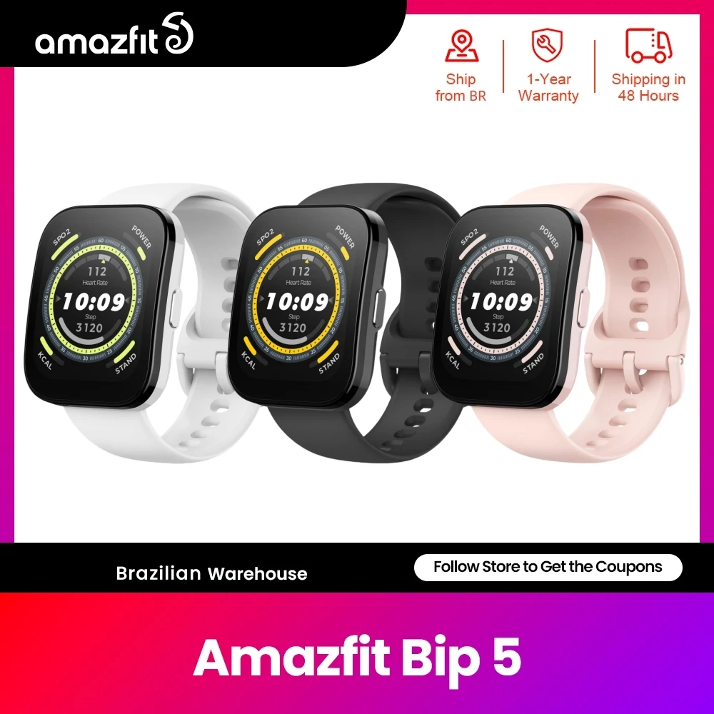 Amazfit Bip Smart Watch, GPS, Amazon Alexa Built-in Bluetooth