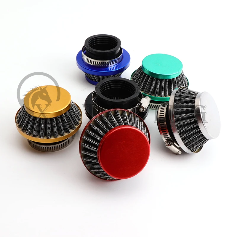 오토바이 42mm 에어 필터 및 커넥터 47cc 49cc 2 스트로크 미니 모토 포켓 바이크 모 페드 소형 ATV 쿼드 먼지 자전거 액세서리