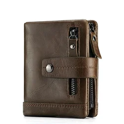 Luxurious Women's Genuine Leather Wallet - Premium Quality Compact Clutch with Coin and Card Slots (Coffee)