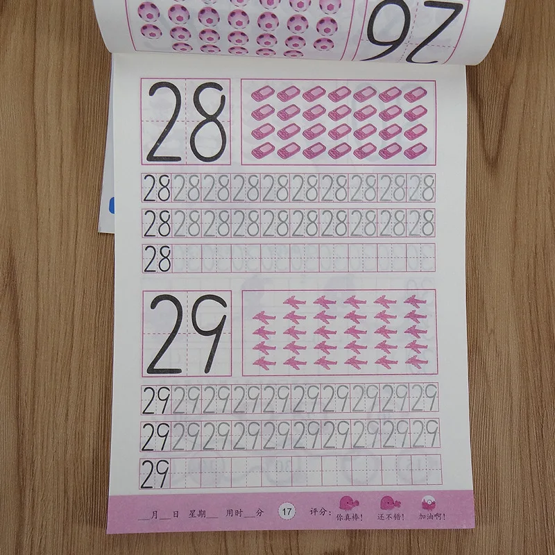 Handwritten Arithmetic Exercise Books, Matemática Workbook, Cadernos