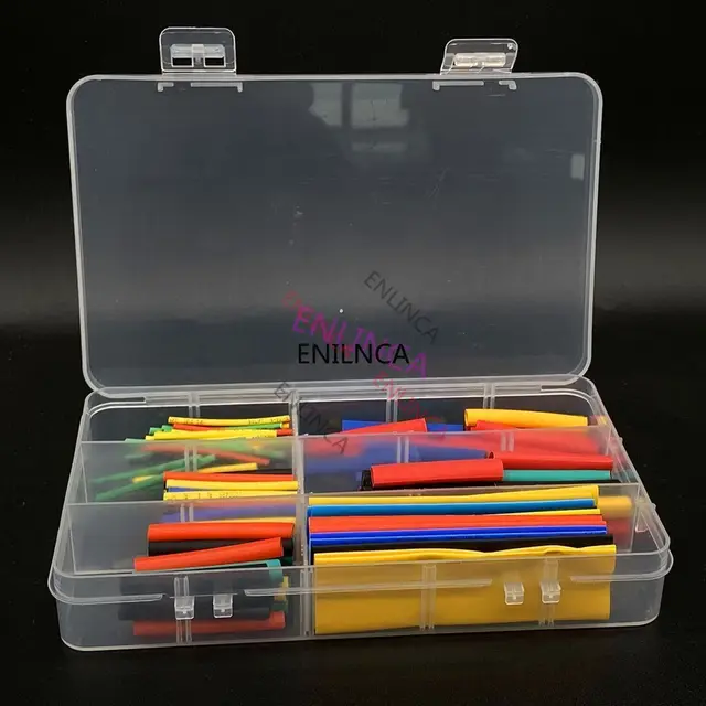 127-750pcs Heat-shrink Tubing Thermoresistant Tube Heat Shrink Wrapping Kit