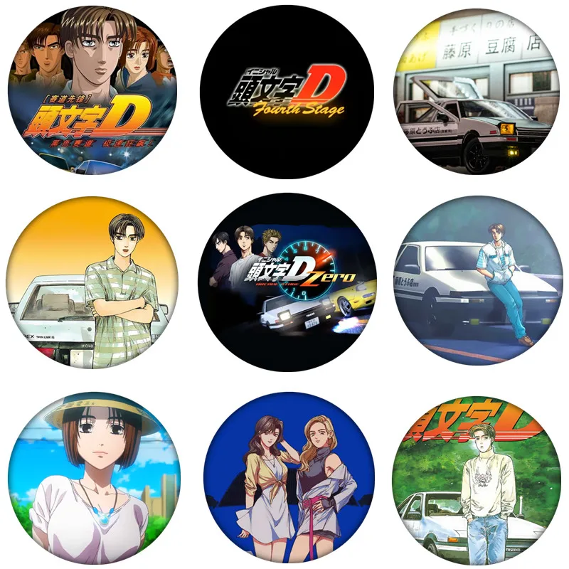 Initial D: First Stage Cosplay Badge Brooch Pin Anime Accessories