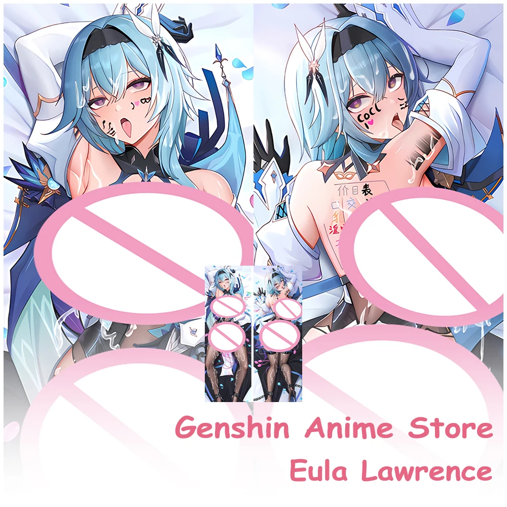 

Genshin Impact Dakimakura Pillowcase Double Side Kawaii Eula Lawrence Hugging Body Pillow Case Cushion Cover Home Bedding Decor