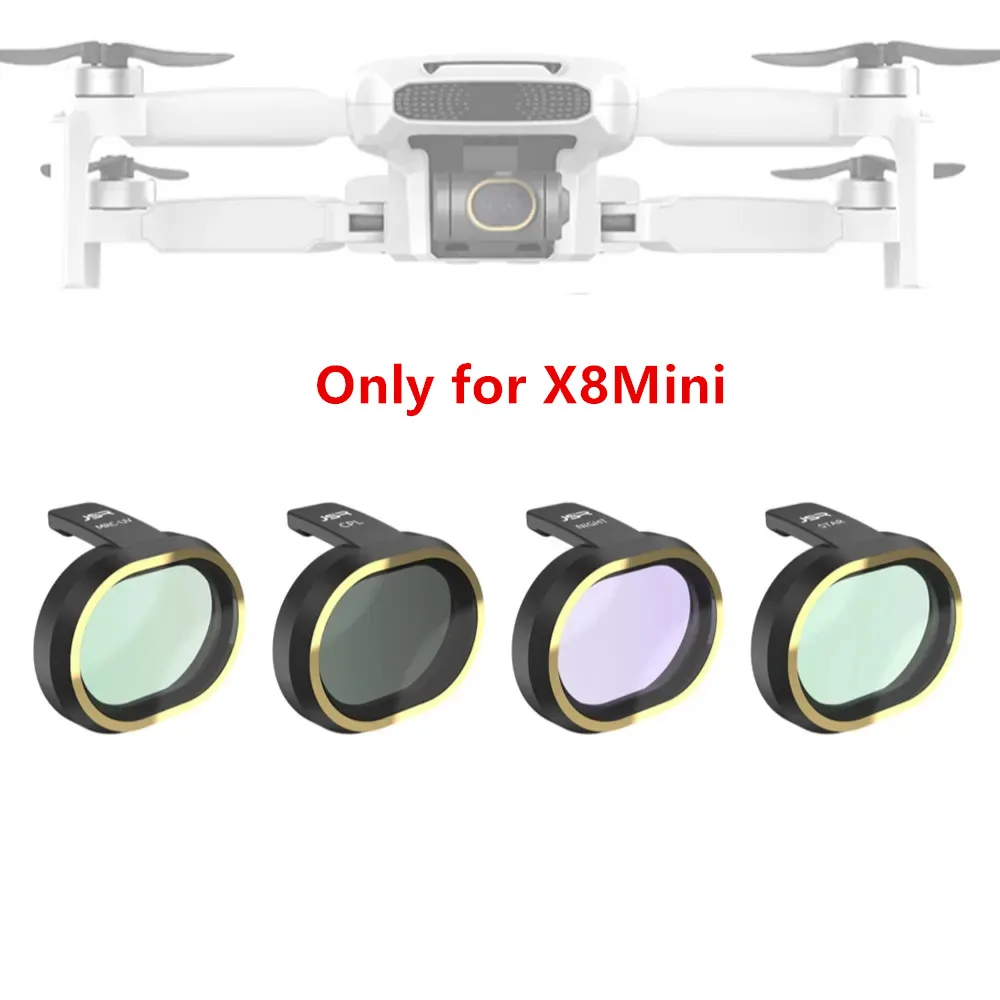 Glass UV CPL Star Night Lens Filter Guard Protector Cap for FIMI X8Mini Drone Gimbal Camera camera lens filter uv filter circular polarizing filter drone magnetic filters