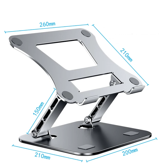 Portable Fold Tablet Stand for Desk, Laptop Stand Adjustable Notebook Tablet Holder Up to 10-17" iPad Pro Tablet Support 2