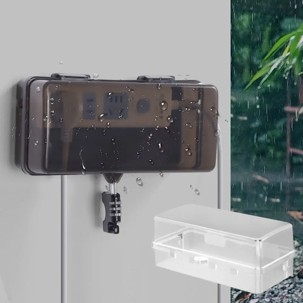 Plastic Cable Management Box Rain-Proof Weather Proof for Outlet Plug Socket