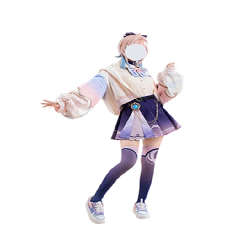 

Game Genshin Impact Cosplay Sangonomiya Kokomi Girls Costume Anime Roles JK Skirt Jacket Sets Halloween Gift Christmas Fashion