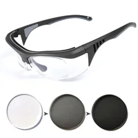 Vazrobe Safety Glasses Goggles Anti Splash Photochromic Myopia Glasses 0 -100 150 200 250 300 Grade Transition Eyeglasses Frame 1