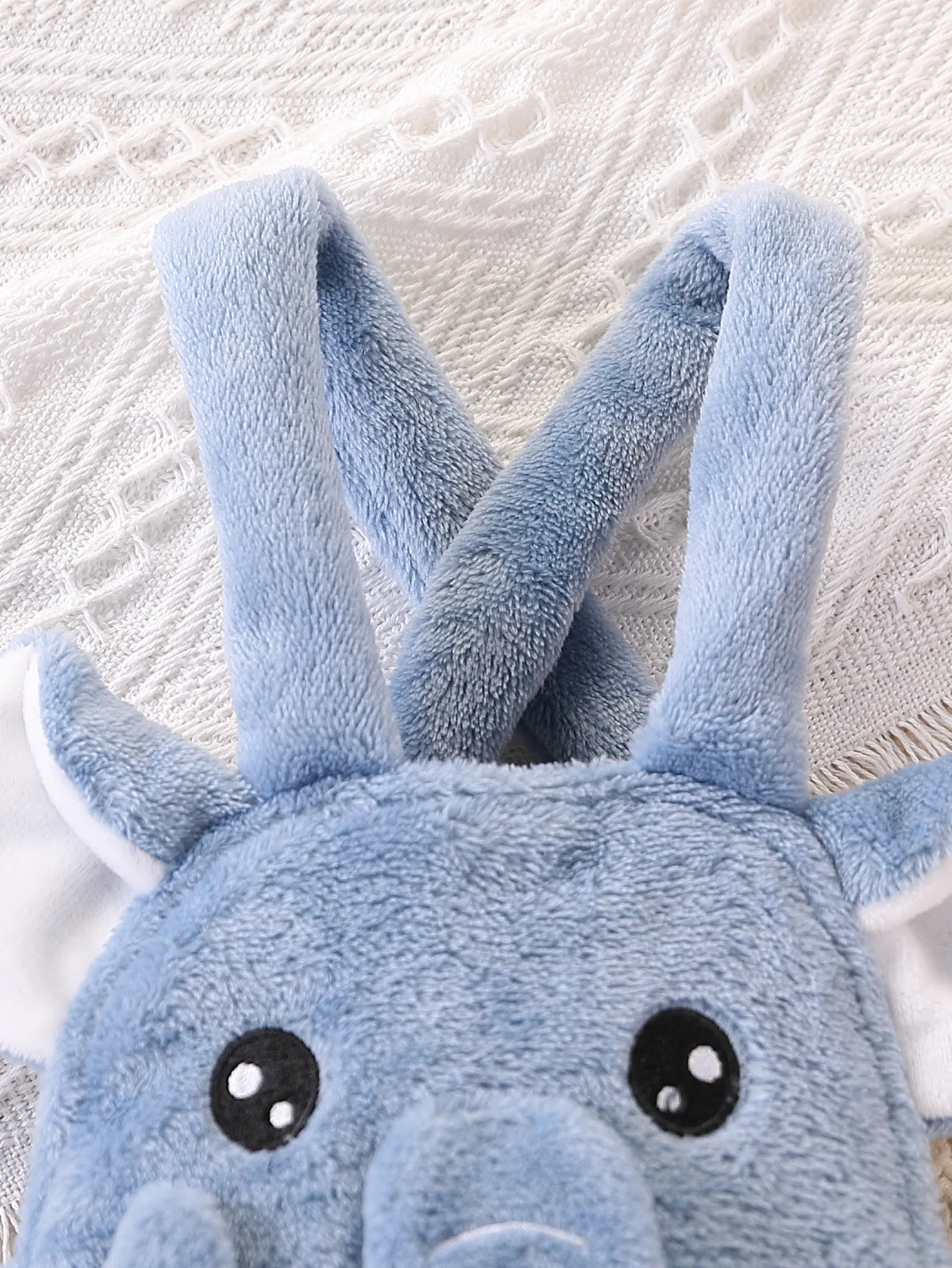 【Cute 3D Elephant Design】Baby Boy Double-Sided Fleece Overalls, Thickened and Warm, Animal-Shaped Pants with Elastic Cuffs for Autumn and Winter Outings 6