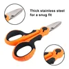 New 420 Stainless Steel Fishing Scissors Accessories Electrician's Scissors Cutting Cables Stripping Wires Cutting Insulators 4