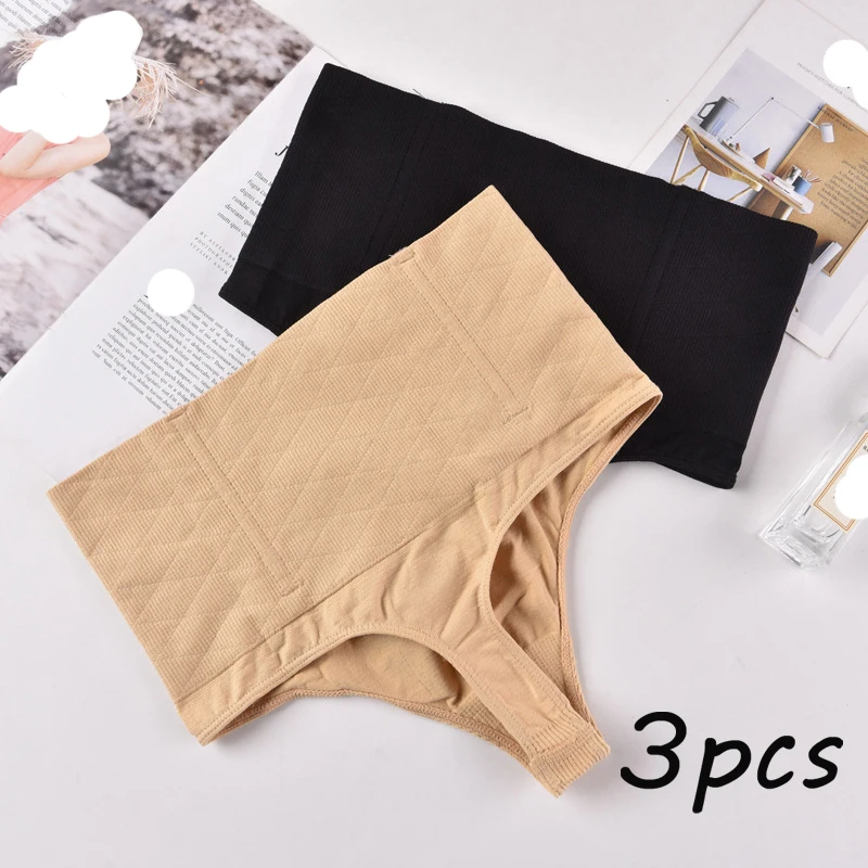 

3PCS Slimming Waist Trainer Butt Lifter Women Control Panties Wedding Dress Seamless Pulling Underwear Body Shaper Tummy Shape