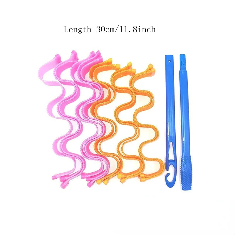 Hair Curling Tools 12Pcs Set Magic Hair Curler Heatless Hair Rollers Wave Formers Hairstyle Roller Sticks for Women