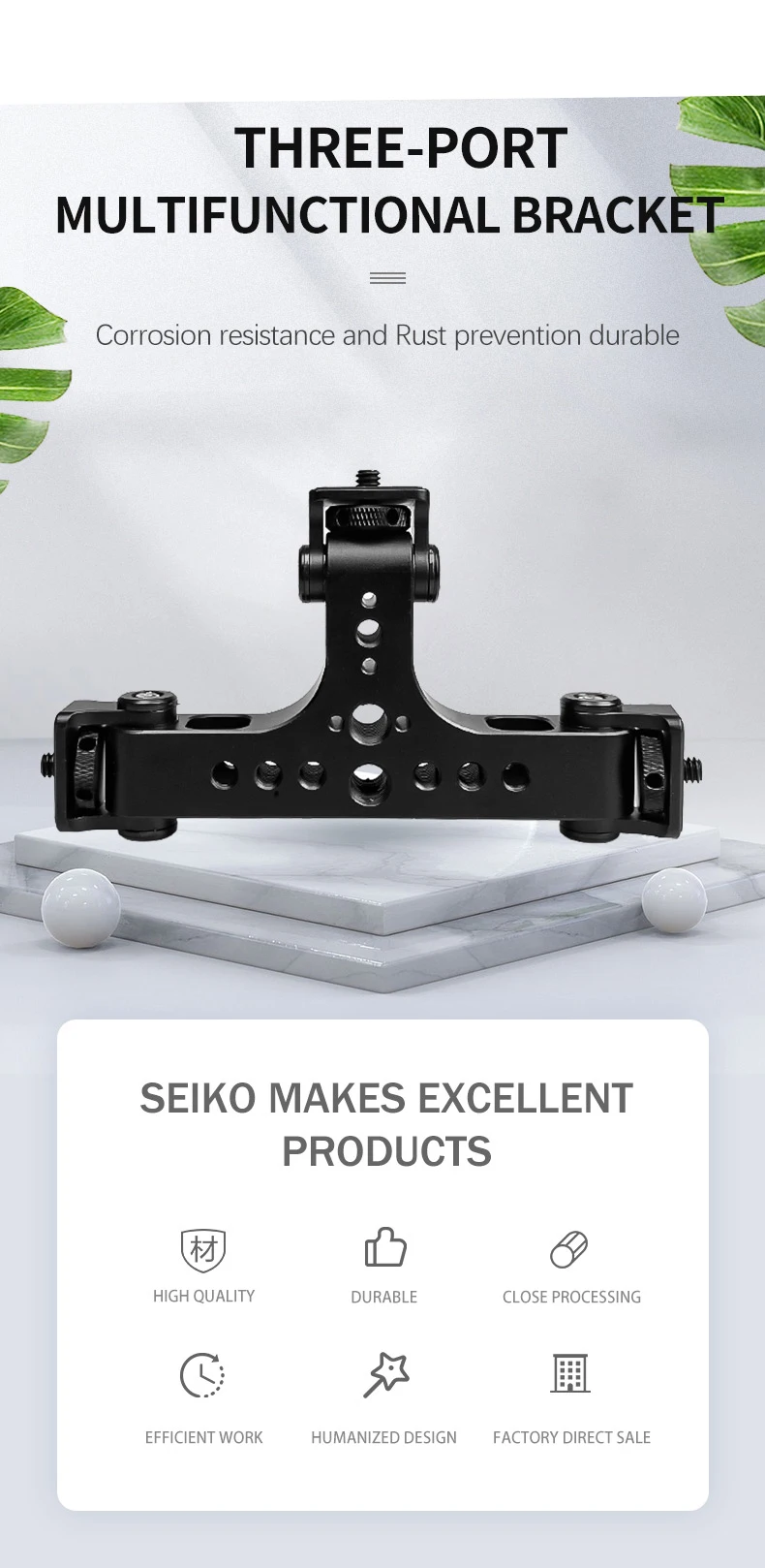 Multi-Station Live-Broadcast-Ständer Handy halter 1/4 Schraube Stativ 3-Positionen-Halterung für LED-Video Licht Selfie Stick Vlog – Detail 20