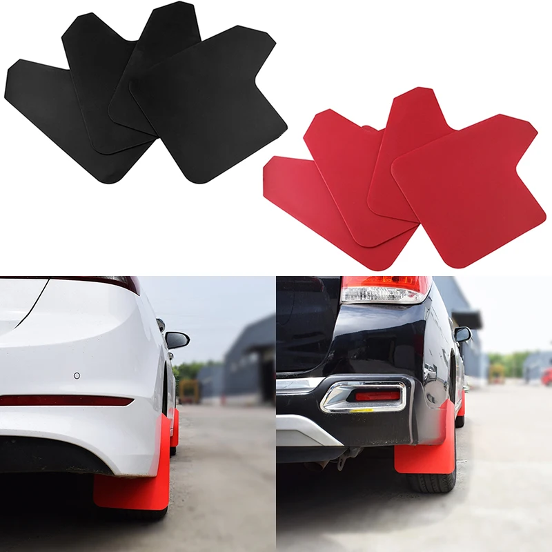 4Pcs/Set Universal Car Front Rear Mudguard Tire Fender Decoration for