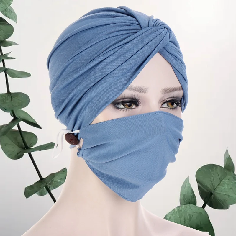 2 шт./компл. многоцветные однотонные прозрачные твист-шапки маска для лица с