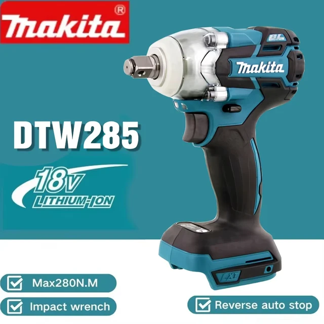 Makita DTW285 Gereedschap Slagmoersleutel Machine Borstelloze Draadloze Elektrische Sleutel Hoog Koppel Oplaadbare Tool Voor Makita 18V Batterij