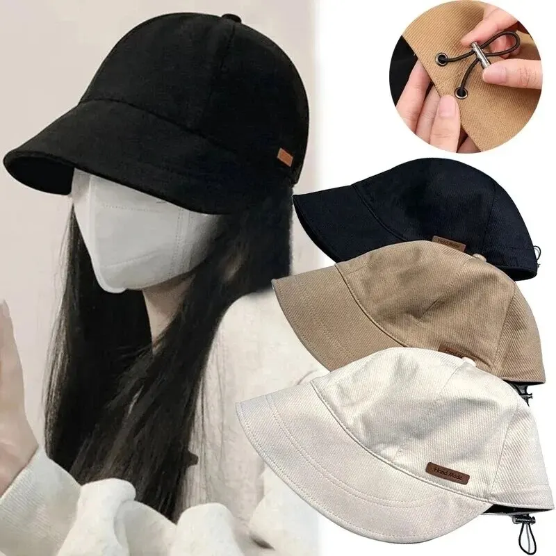 1PC Ladies' Foldable Sun Hat, Wide Brimmed Baseball Hat, Outdoor Beach Fisherman Hat, Adjustable Size, Suitable for Travel Use