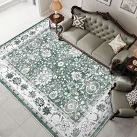 Vintage Area Rugs for Living Room Washable Carpet for Bedroom Dining Room Kitchen Indoor Rugs Soft Machine Washable Floor Mat 2