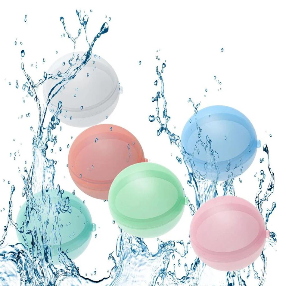 Globos de agua reutilizables para ni&ntilde;os globo de agua recargable relleno r&aacute;pido autosellado bomba agua bolas salpicad