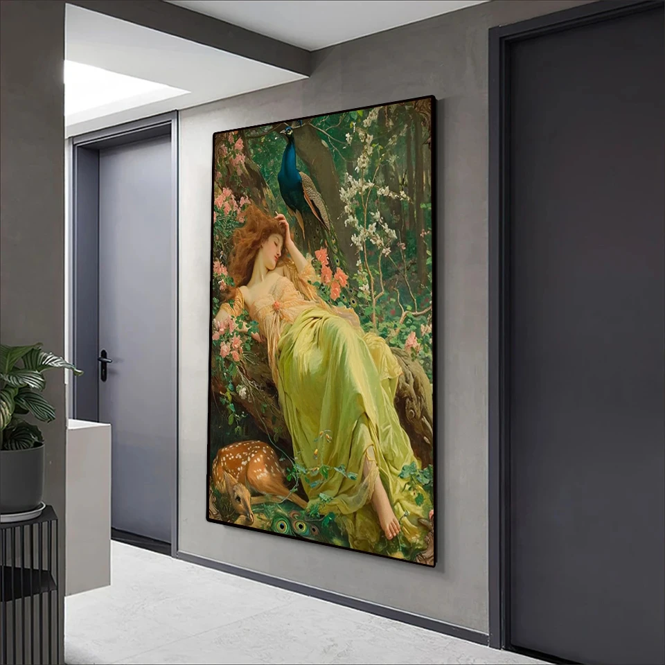 女性の肖像画,有名な絵画シリーズ,完全な正方形と円形の