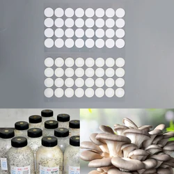 32Pcs/sheet Sterile Mesh Filter Paper Stickers 20mm Hydrophobic Breathable for Mushroom Cultivation Wide Mout