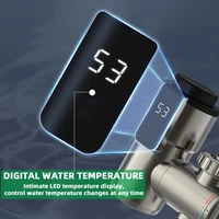 Fudeer เครื่องทําน้ําอุ่นไฟฟ้าก๊อกน้ําห้องครัว Conector น้ําร้อนทันที TAP ADAPTER 220V เครื่องทําน้ําอุ่นอุปกรณ์ห้องน้ํา 3