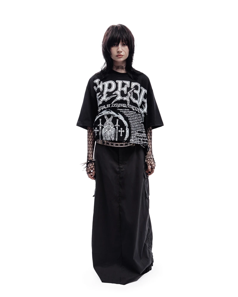 Hip Hop Streetwear Men Tshirt Oversize Short Sleeve Sober 2 Graphic Print Y2k Tops Tee Harajuku Gothic Aesthetic Clothing Cotton