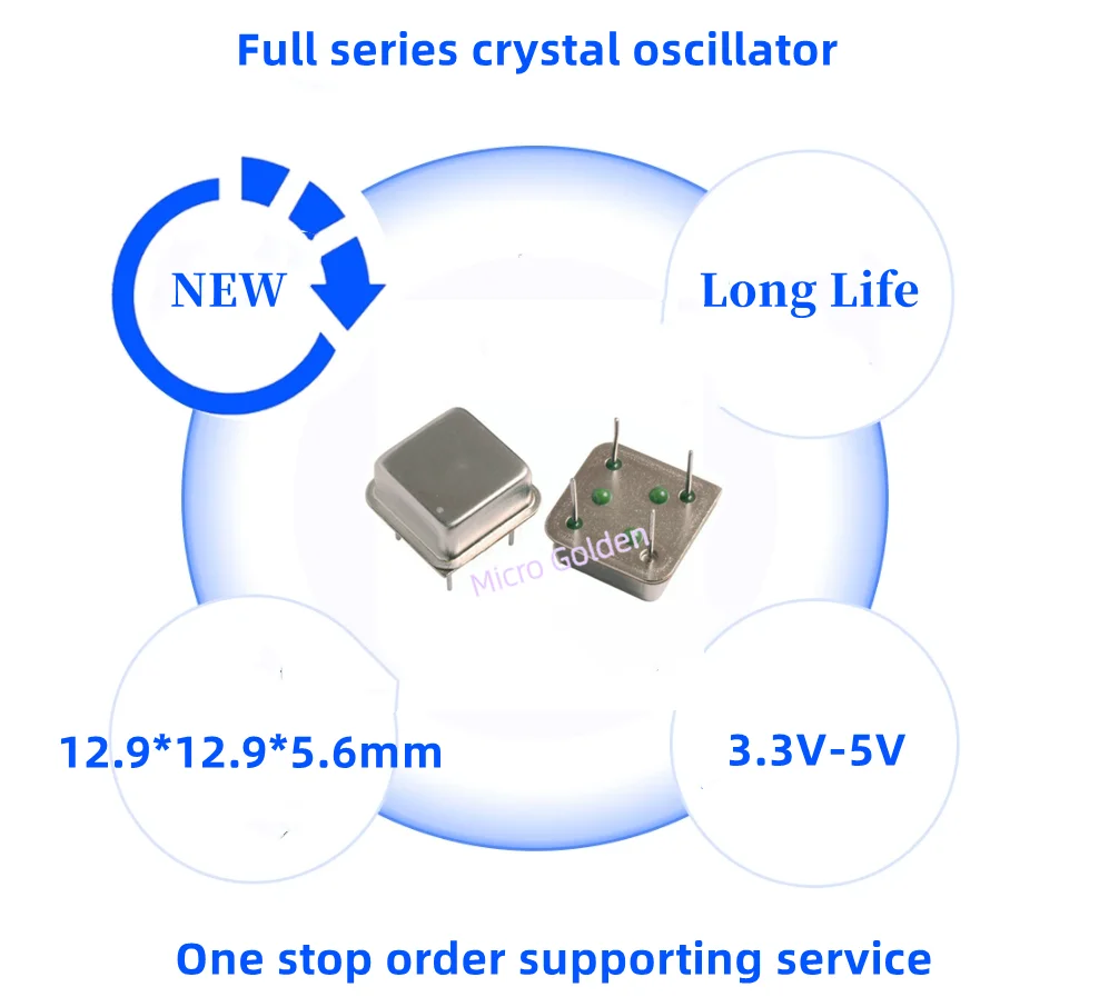 2pcs 7.3728MHZ 정사각형 액티브 크리스탈 발진기 7.3728M OSC 3.3V-5V 하프 사이즈 클록 스퀘어 DIP4-4PIN 새로운 원본