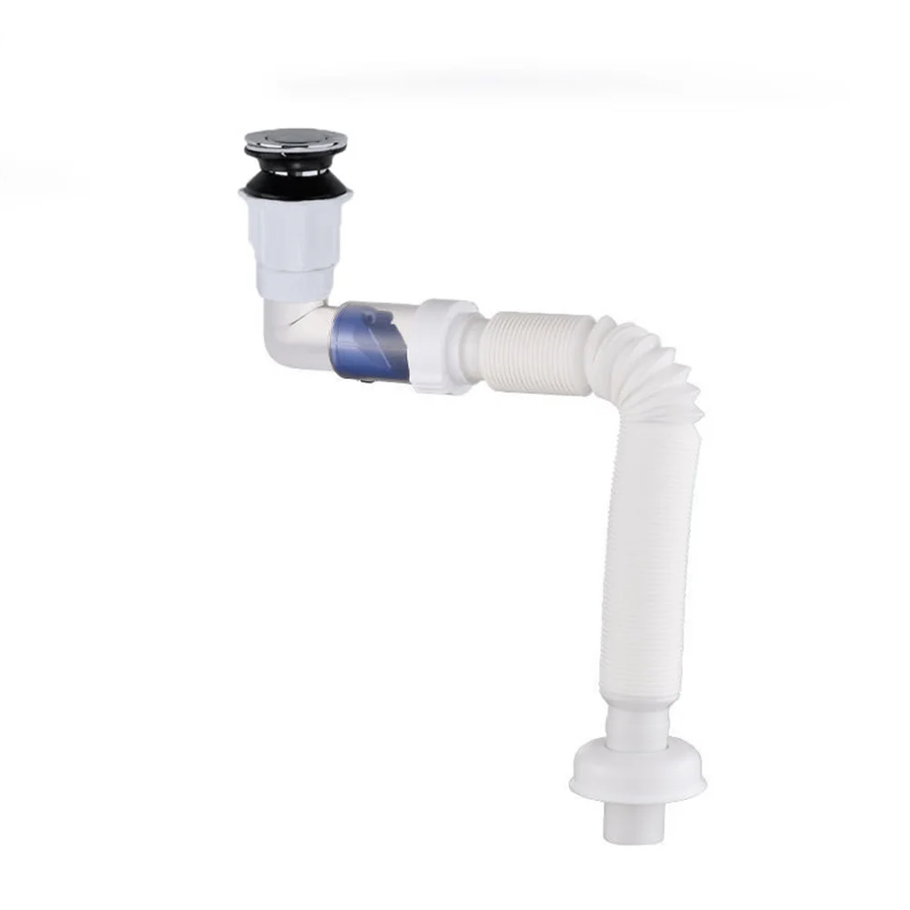 ABS Drain Hose Washbasin Corrugated Curved Pipe Bathroom Expandable Rotate Drain Tube Kitchen Sink Anti-blocking Sewer Deodorant basin sink drain sink drain pipe set