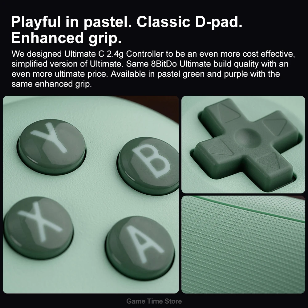 8BitDo Ultimate C Wired Controller has a simplified & pastel design