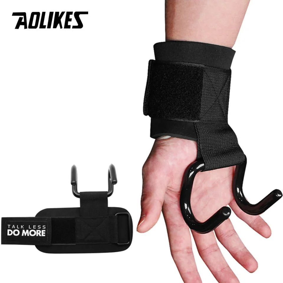 1 Pair Weight Lifting Hook Hand Bar Wrist Straps Glove Weightlifting Strength Training Gym Fitness Hook Support Lift weightlifting gloves,weight lifting wrist straps,weight lifting hooks