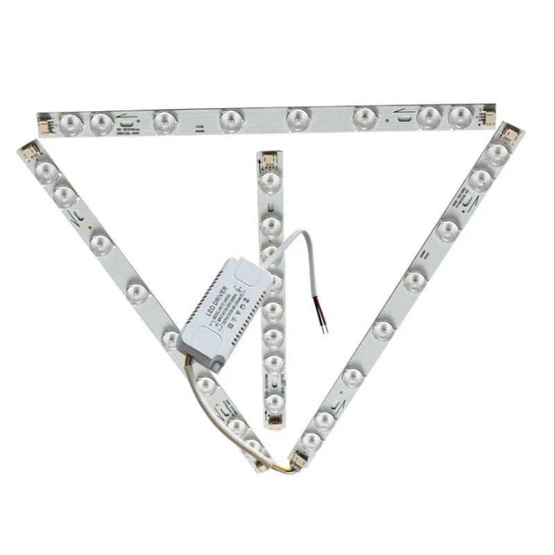 LED Light Source Module With IC Driver 4 Strips Dimming Room High Brightness Ceiling Lamp Lens Light Source Replacement Bars DIY led light led modules led module led ceiling lamp