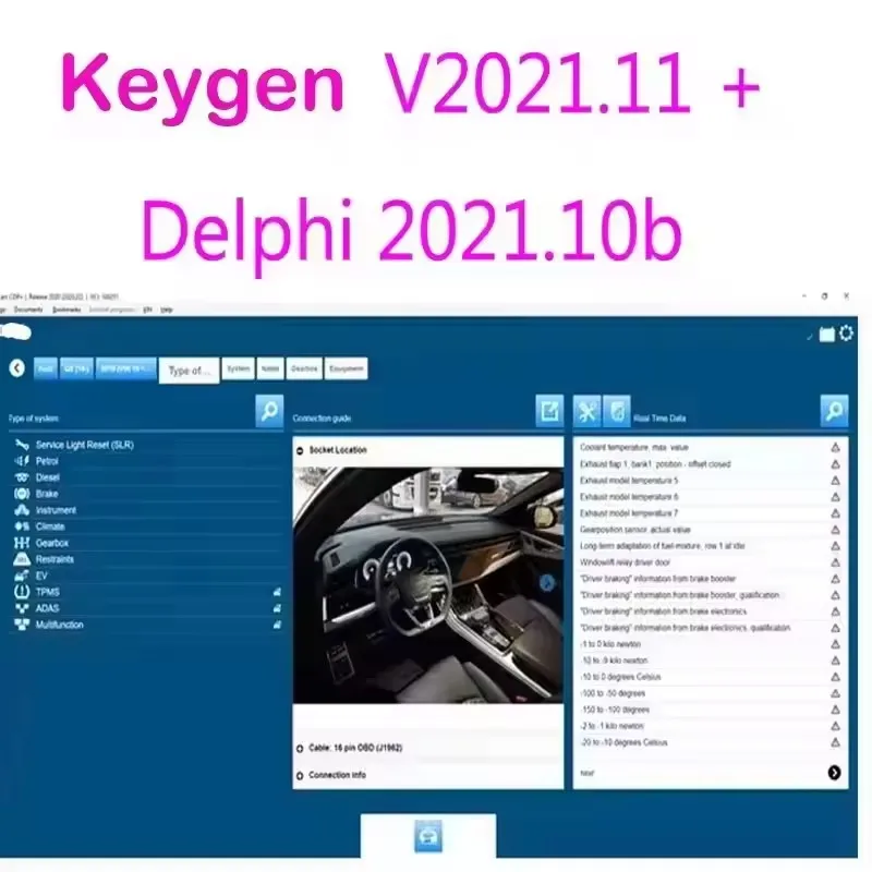 logiciel delphis 2021 avec keygen ds 150 auto coms 2021.11 outil de diagnostic obd2 compatible bluetooth nouvelle version 2025