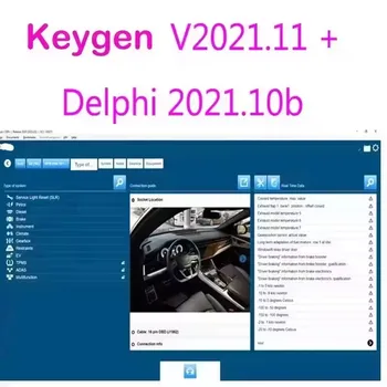 Logiciel Delphis 2021 avec Keygen DS-150 Auto-coms 2021.11 outil de Diagnostic OBD2 Compatible Bluetooth nouvelle version 2025