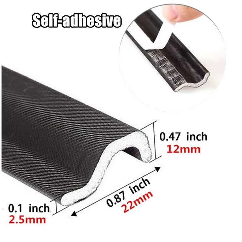 Window Seal Strip 40M S Type Casement Window Seal tape Energy Saving Acustic Foam Weather Stripping Door Gap Filler Noise Reduction