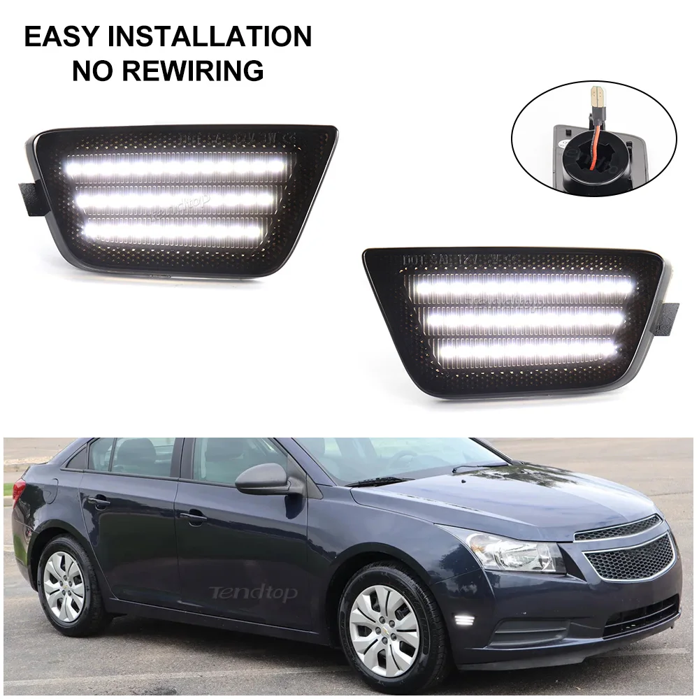 

Лампы для переднего бампера, янтарные/белые фонари для Chevy Cruze Diesel Eco L LS LT LTZ 2011 Cruze Limited, 2 шт.