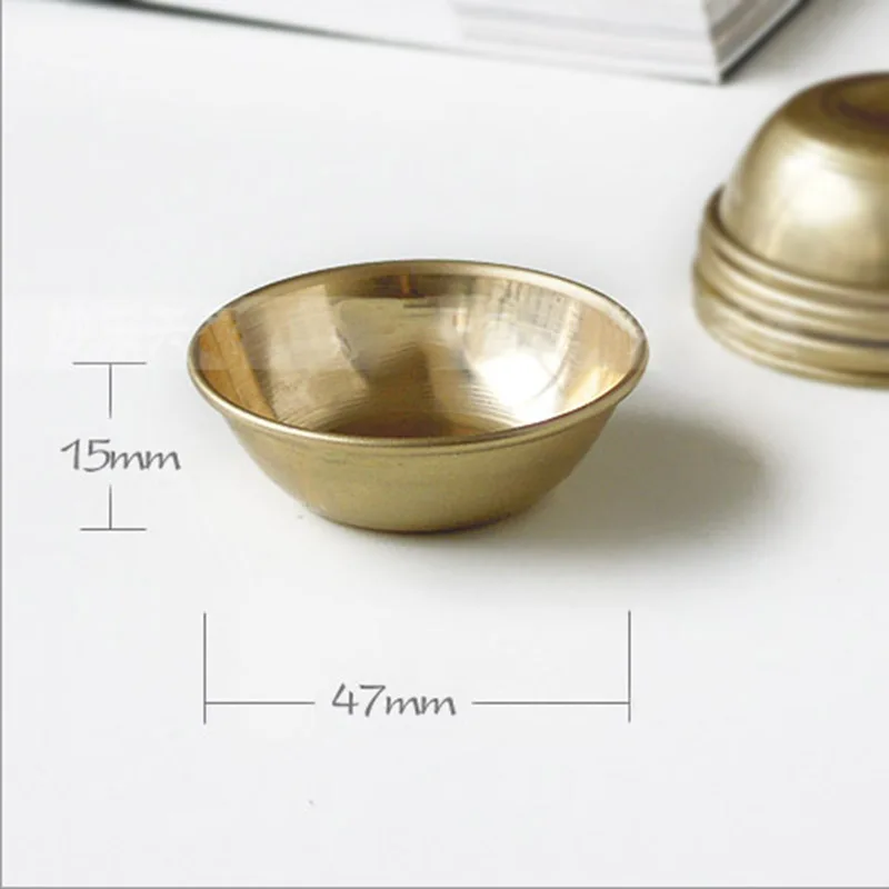 Koperen Tibetaanse Kom Boeddha Discipelen Water Te Leveren Meditatie Mini Messing Cup Thuis Bureau Decor 7Set