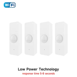 Smart Home WiFi Motion Sensor - Infrared Security Detector (Wifi 4Pcs)