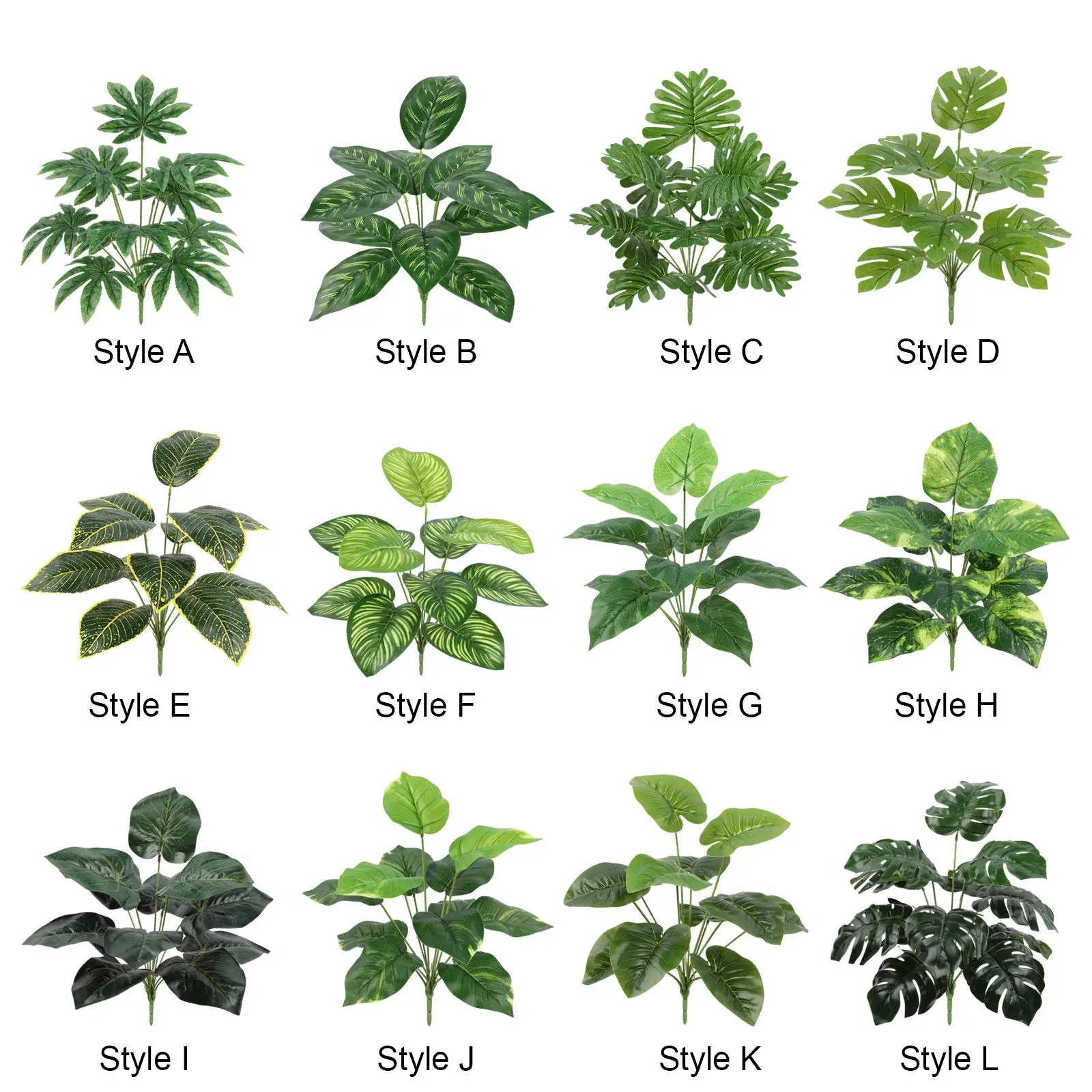

Faux Plants Realistic Green Photo Props Home Decor for Office Outdoor Shelf