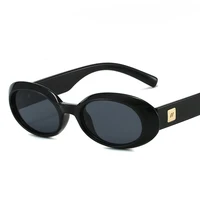 Lunettes de soleil ovales classiques pour femmes et hommes, monture optique, lunettes de fête, lunettes de marque de créateur de luxe, lunettes Hip Hop Cool, UV400, nouveau 3