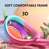 Kids Swimming Goggles Anti-fog Waterproof HD View Children Swim Goggles for Boys and Girls Electroplate and Clear Lens to Choose 4