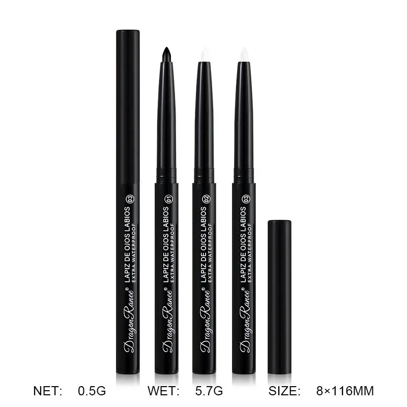 Eyeliner Gel Pencil Waterproof Sweatproof Long-lasting Non-smudging Matte Pearlescent White Black Eyeliner Pen Eye Makeup Tool 6