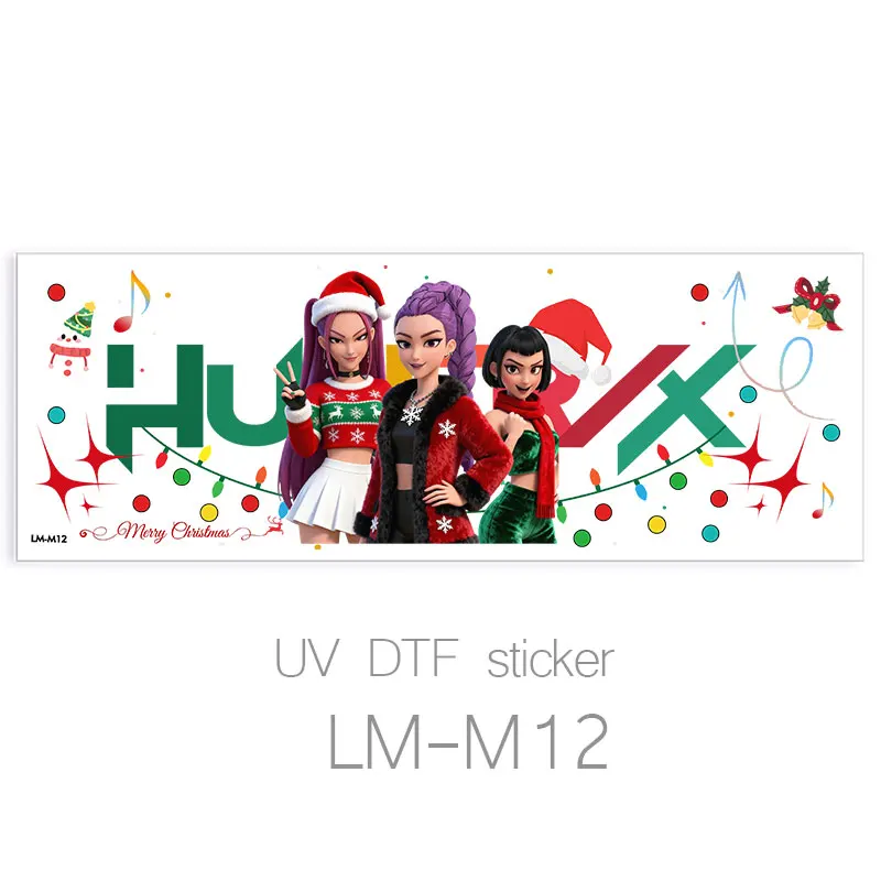 K-pop Demon Hunters UV Sticker Collection - Cartoon Crystal Gift Set