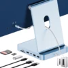 PULWTOP USB Hub iMac Accessories for  iMac 24 inch 2021/2023/2024 with USB C 10Gbps, Docking Station Support Expand M.2 SSD 1