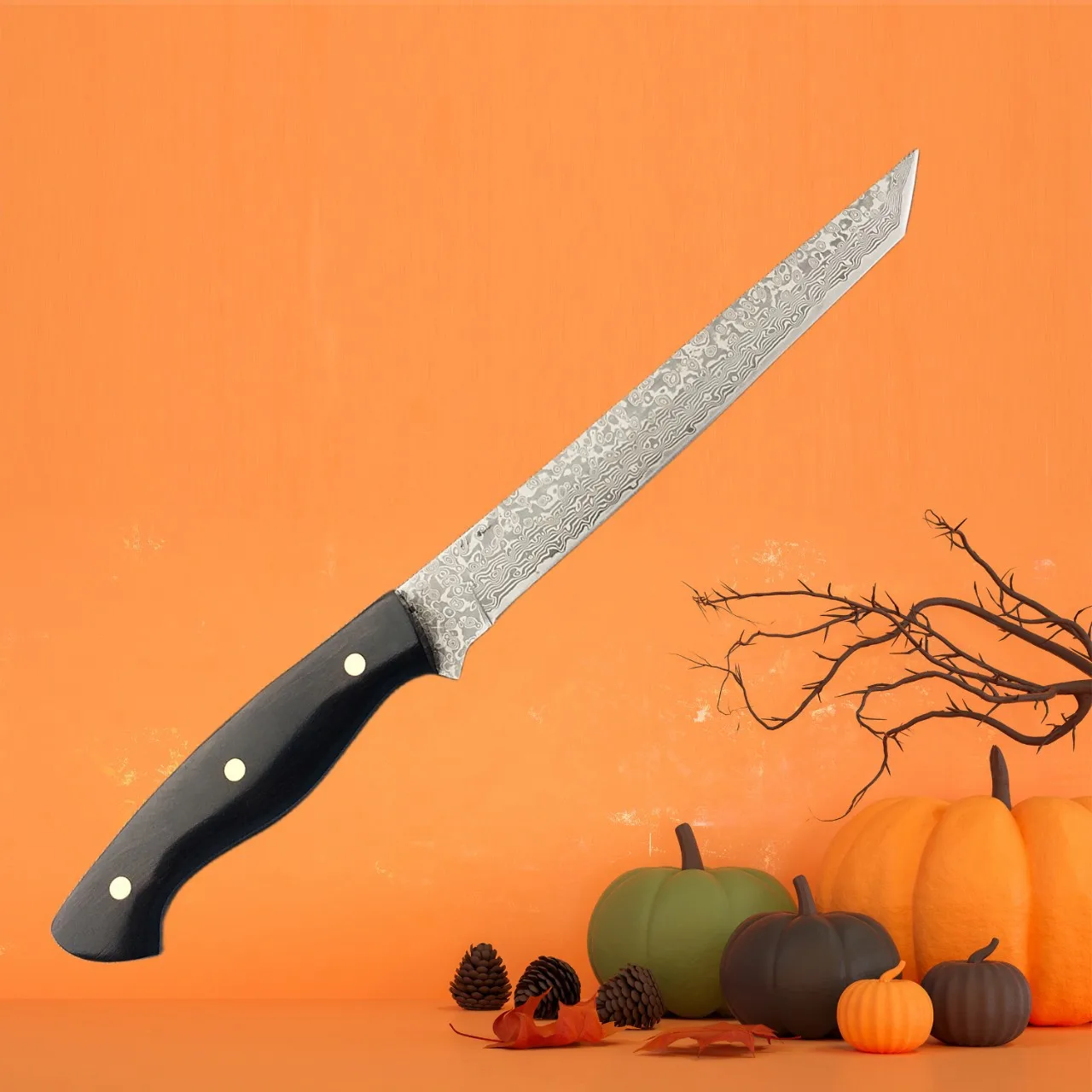 

6 Inch Boning Knife Utility Chefs Cleaver Slicing Sushi Paring BBQ 10Cr15MoV Damascus Steel Blade Kitchen Knives Cooking Tools