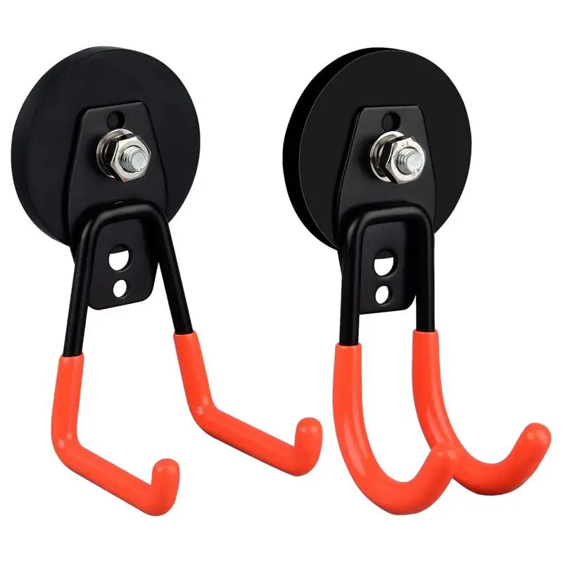 

High Quality Garage Magnet Hook Multi Purpose Magnet Garage Storage Hanger Magnetic Hook For Garden Tools Ladders Bikes