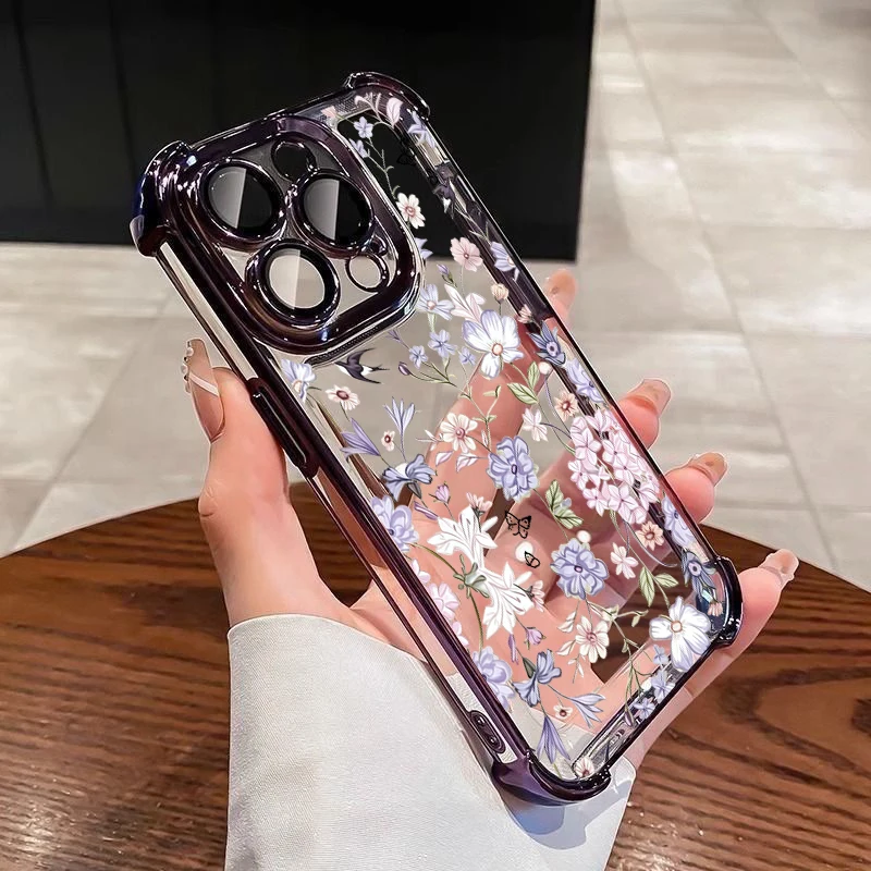 Elegant Floral Oil Painting Phone Case – Premium Protective Casing