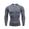 2025 Men Bodybuilding Sport T-shirt Quick Dry Running Shirt Long Sleeve Compression Top Gym T Shirt Men Fitness Tight Rashgard 4
