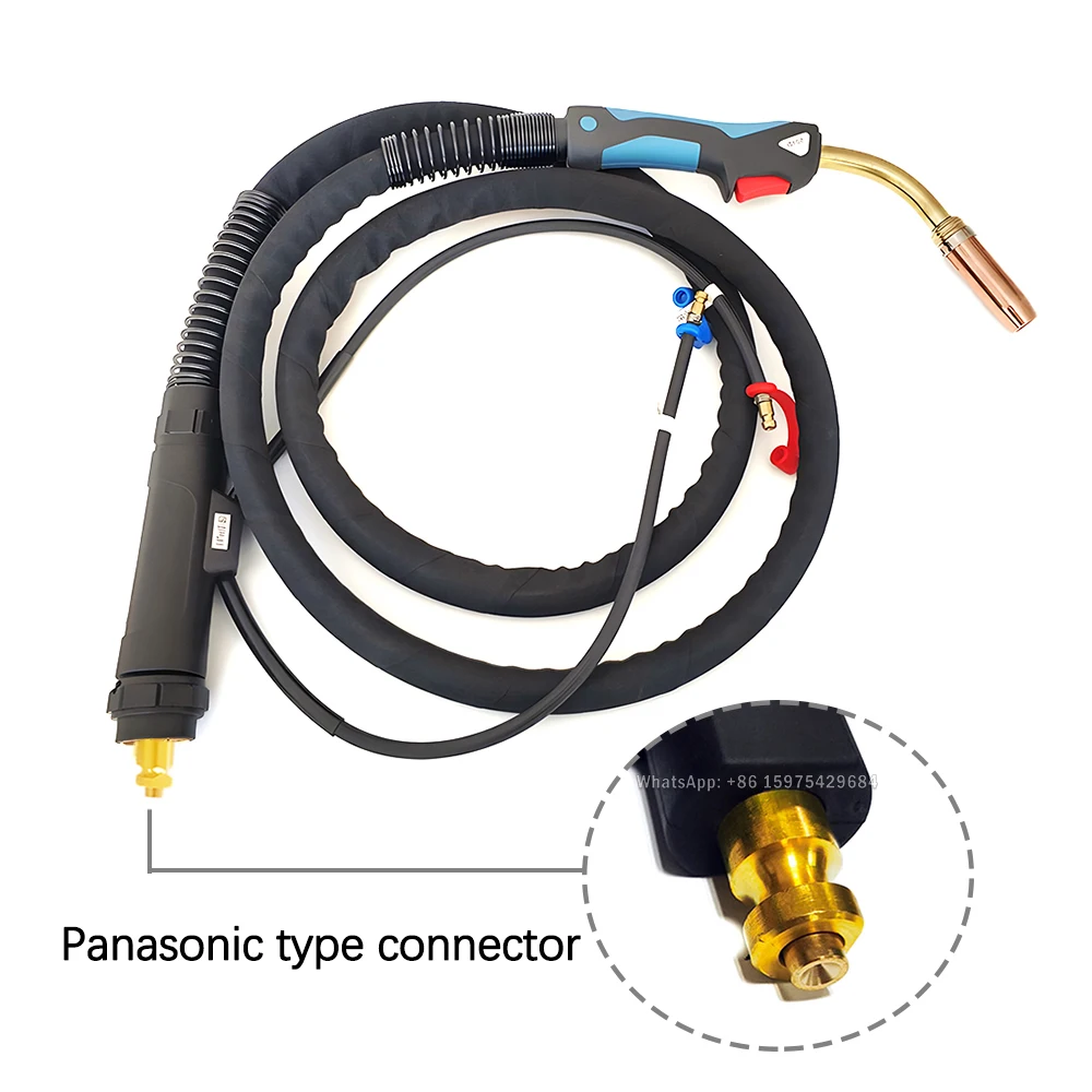 MIG Water Cooled Welding Torch Binzel Type MB 501D With Euro/Panasonic Connector and 3 Meters Cable 4